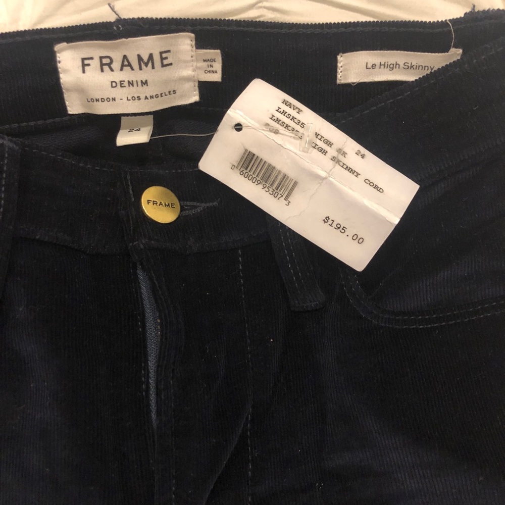 Frame Denim Corduroy Pants size 24